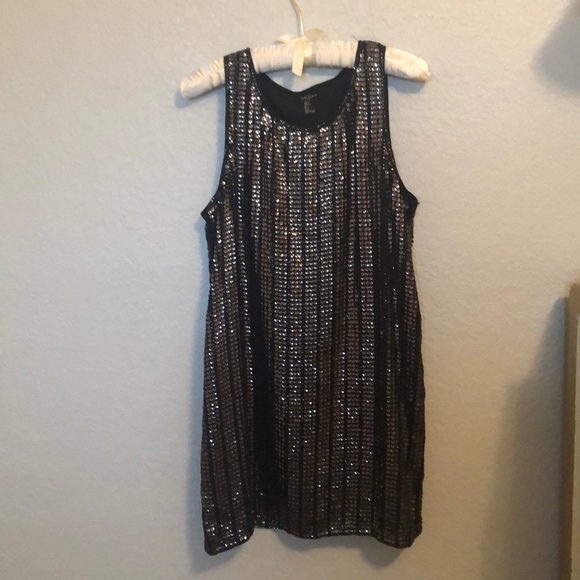 Silver Sequin Dress - Picture 1 of 5